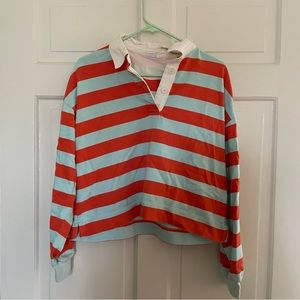 The Gap Striped Rugby crop top